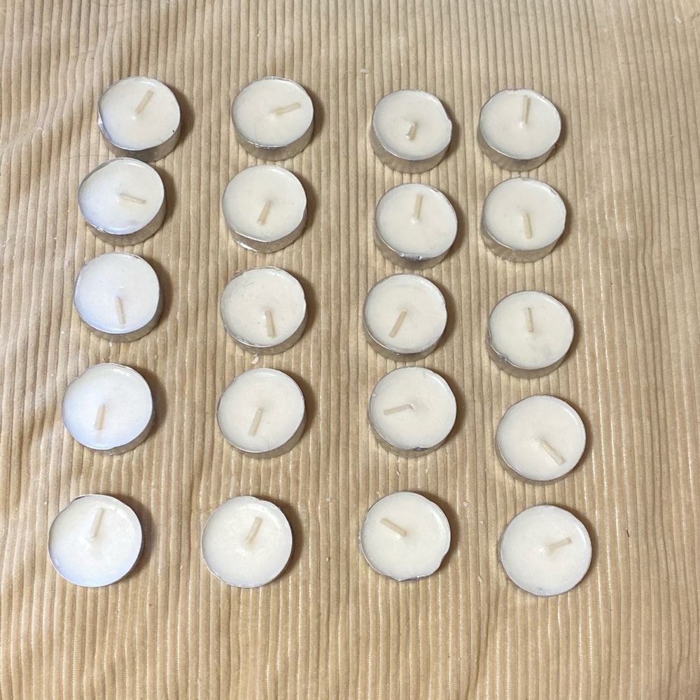 Elegant White Tealight Candle Collection